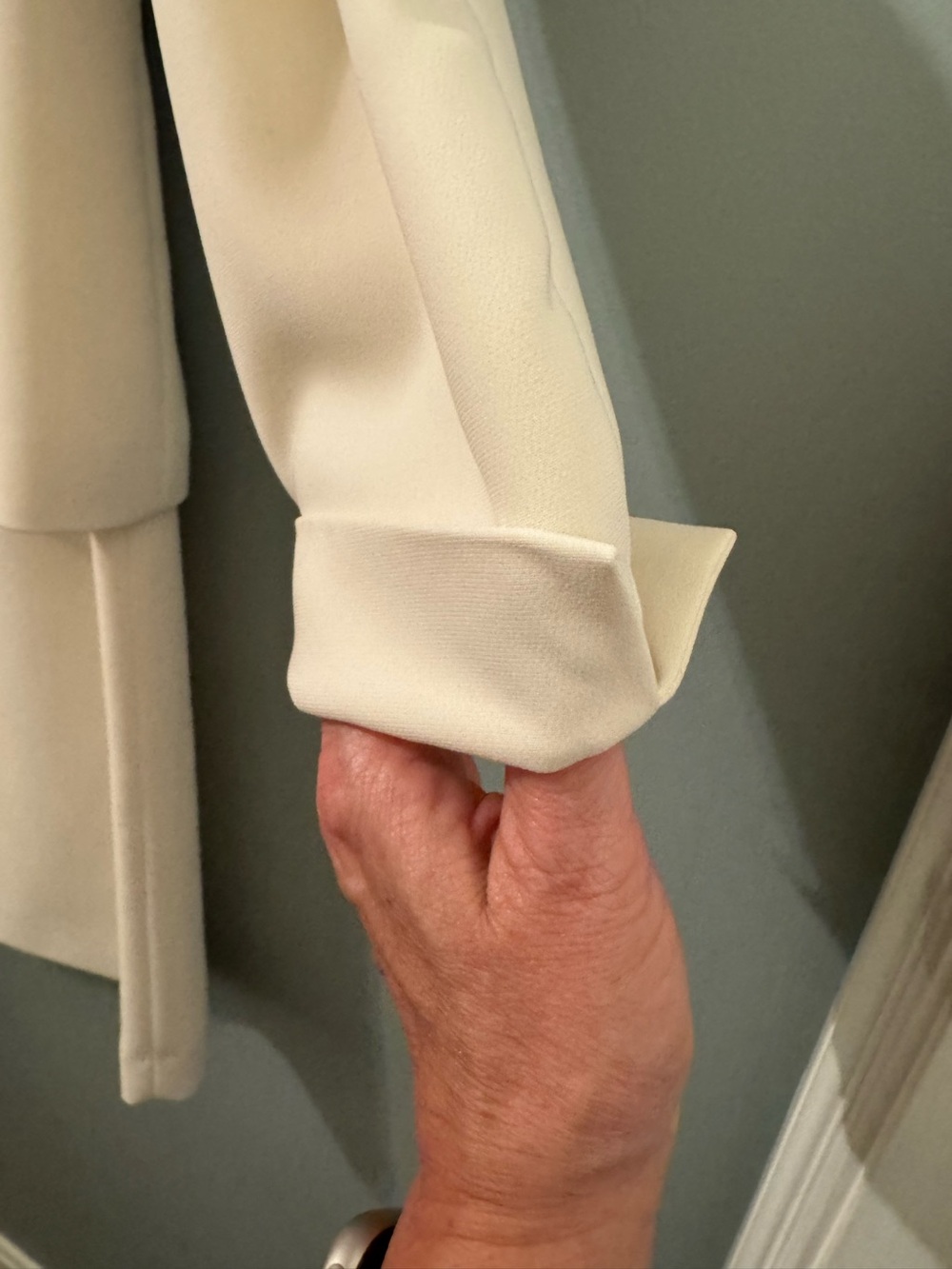 Vintage Le Suit Cream Women's Jacket and Skirt Suit Set Size 10P - Picture 6 of 13